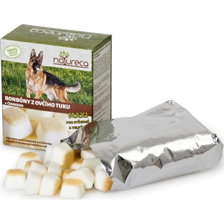 Bonbony z OVČÍHO TUKU s česnekem 250 g MAXI