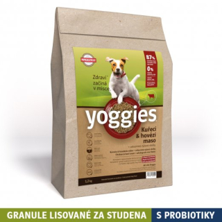 YOGGIES minigranule kuřecí+hovězí 2 kg