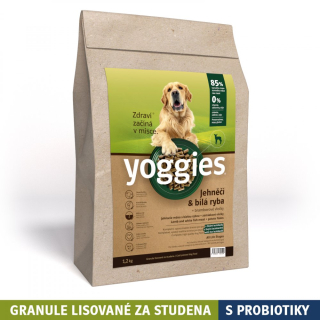 YOGGIES granule jehněčí+bílá ryba 2 kg