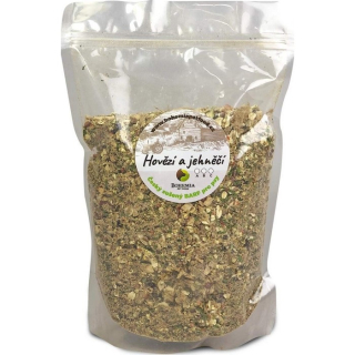 HOVĚZÍ a JEHNĚČÍ sušený BARF 800g