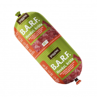 YOGGIES B.A.R.F. Hovězí a krůta s probiotiky 1300g