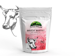 Kostky s hovězí svalovinou a rýží 2kg