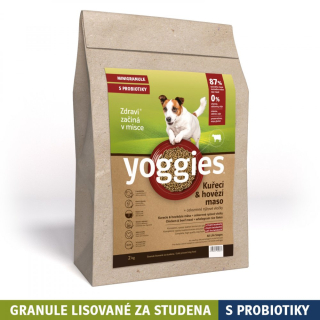 YOGGIES minigranule krůtí s jáhly 2 kg