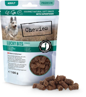 CHEWIES Lucky Bits Pštrosí maso 100 g