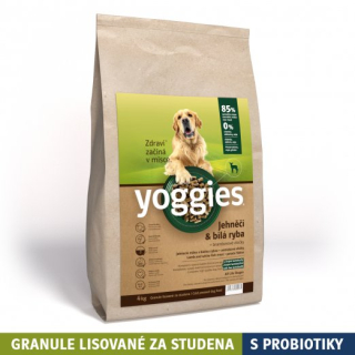 YOGGIES granule jehněčí+bílá ryba 5 kg