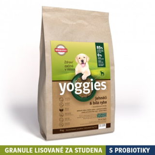 YOGGIES minigranule jehněčí+bílá ryba 5 kg